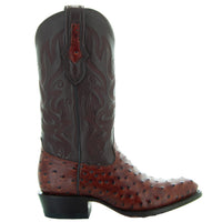 Soto Boots Soto Boots Men's Cognac Ostrich Print Cowboy Boots (H7002)