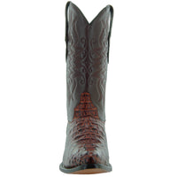 Soto Boots Soto Boots Men's Gator Tail Print Cowboy Boots Cognac (H7006)