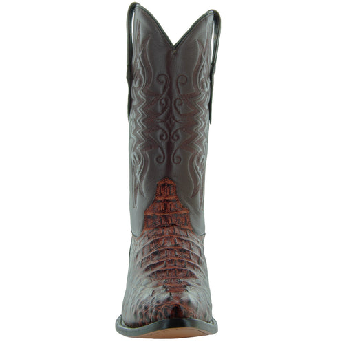 Soto Boots Soto Boots Men's Gator Tail Print Cowboy Boots Cognac (H7006)
