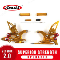 ARASHI Footrest For KAWASAKI Z900 ZR900 2020 2021 2022 2023 CNC Adjustable Rearset Foot Peg Pedal Motorcycle Accessories