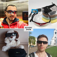 ROCKBROS Polarized Glasses Cycling Sunglasses Outdoor Sports Bicycle Sunglasses MTB Road 5 Lens Bike Glasses Accessory