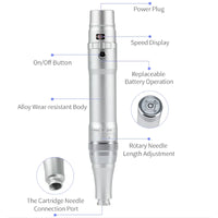 Wireless PMU Machine - Professional Permanent Makeup Kit for Eyebrows, Eyeliner, Lips