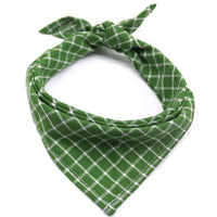 Pet Bandanas Plaid Dots Style Cotton Washable Dog Bandanas Scarf Bowties Collar Pet Square Bib For Puppies Kittens