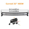Curved/Straight 22 32 42 52inch 675W 540W Led Light Bar Driving Lights 7D 3-Rows Offroad Truck SUV ATV Tractor Car Boat