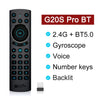 G20S G20S PRO BT Gyro Smart Voice Remote Control G20 IR Learning 2.4G Wireless Fly Air Mouse For X96 H96 MAX Android TV Box