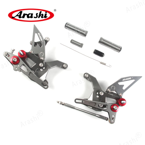 ARASHI Footrest For KAWASAKI Z900 ZR900 2020 2021 2022 2023 CNC Adjustable Rearset Foot Peg Pedal Motorcycle Accessories