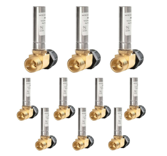 10 Pcs 7/8" Female Swivel Ballcock Nut x 3/4" Male Thread, Water Hammer Arrestor Tee for Toilet