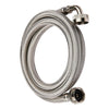 4ft Washing Machine Hose, With 90 Degree Elbow, Stainless Steel Plumbingsell