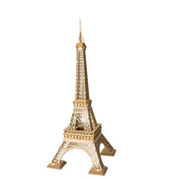 Robotime 3D Puzzle Wooden Kits DIY Tower Bridge Big Ben Set  Eiffel Tower Model Kit Home Decor Birthday Gifts