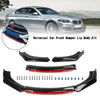 Areyourshop 4PCS Universal Car Front Bumper Lip Body Kit Splitter Spoiler Diffuser Protector Auto Parts