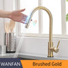 Sensor Kitchen Faucets Black Gold Smart Touch Inductive Sensitive Faucet Mixer Tap Single Handle Dual Outlet Water Modes 1005J