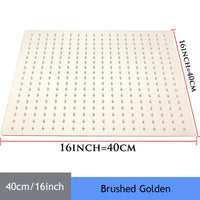 Shower Head 16 Inch Luxury Ultrathin Rainfall Shower Head Stainless Steel Chrome Nickel Bathroom Faucet Accessory