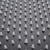 POIQIHY Ultrathin Golden Shower Head 16" Stainless Steel Rainfall Shower Faucet Head Bathroom Black Large Flow Showerhead Faucet