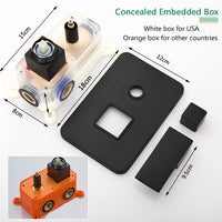 Black Shower Faucets System Bathroom Wall Mounted Rainfall Shower Kit Concealed Embedded Box Hot Cold Water Mixer Tap SUS304