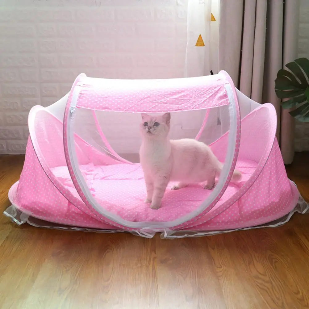 Portable Folding Pet Tent Cat House Cage For Cats Pet Dog Tent Playpen Puppy Kennel Fence Outdoor Small Dogs House Pet Supplies