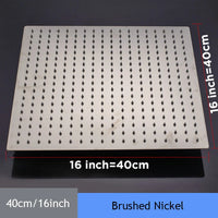 Shower Head 16 Inch Luxury Ultrathin Rainfall Shower Head Stainless Steel Chrome Nickel Bathroom Faucet Accessory