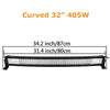 Curved/Straight 22 32 42 52inch 675W 540W Led Light Bar Driving Lights 7D 3-Rows Offroad Truck SUV ATV Tractor Car Boat