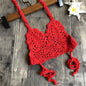 2021 New Summer Fashion Kids Girl Swimsuit Crochet Straps Bikini Swimwear Outfit Top Clothing Girls Swimwear Baby Solid Romper