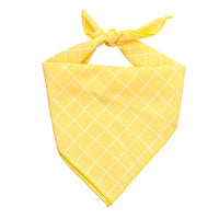 Pet Bandanas Plaid Dots Style Cotton Washable Dog Bandanas Scarf Bowties Collar Pet Square Bib For Puppies Kittens