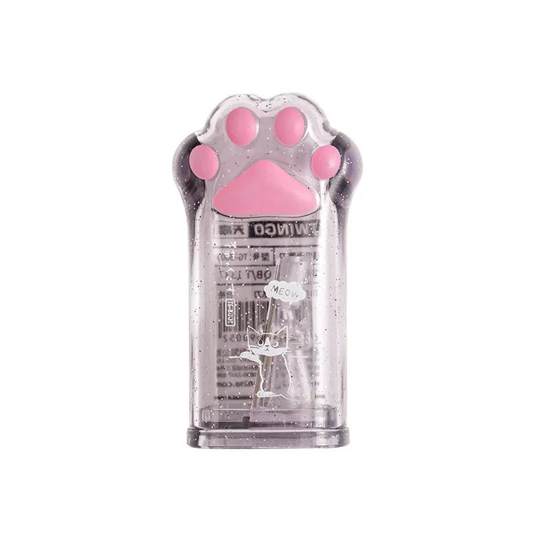 1 Pieces Lytwtw's School Office Supplies Cute Cat Paw Pencil Sharpener Creative Stationery