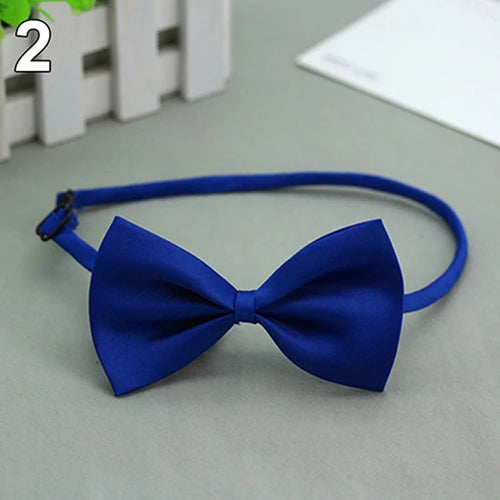 Cute 1 piece Cute Solid Color Adjustable Pet Bow Tie Pet Dog Collar Bowknot Bow Ties Gentleman Dog Bow Tie Pet Supply
