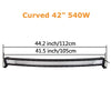Curved/Straight 22 32 42 52inch 675W 540W Led Light Bar Driving Lights 7D 3-Rows Offroad Truck SUV ATV Tractor Car Boat