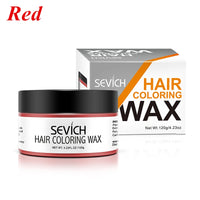Sevich Temporary Hair Color Wax Men Diy Mud One-time Molding Paste Dye Cream Hair Gel for Hair Coloring Styling Silver Grey 120g
