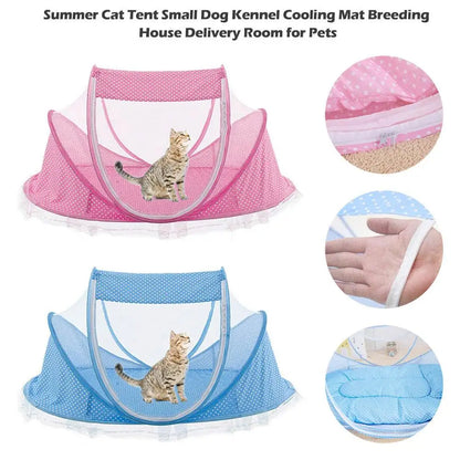Portable Folding Pet Tent Cat House Cage For Cats Pet Dog Tent Playpen Puppy Kennel Fence Outdoor Small Dogs House Pet Supplies