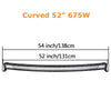 Curved/Straight 22 32 42 52inch 675W 540W Led Light Bar Driving Lights 7D 3-Rows Offroad Truck SUV ATV Tractor Car Boat
