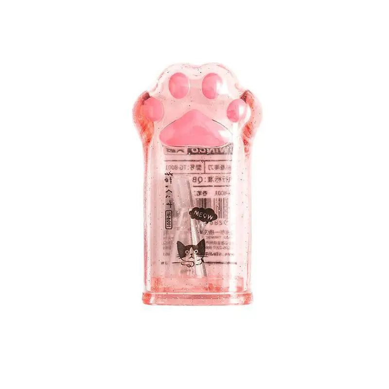 1 Pieces Lytwtw's School Office Supplies Cute Cat Paw Pencil Sharpener Creative Stationery