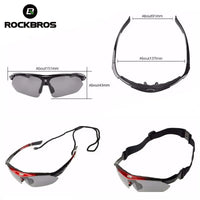 ROCKBROS Polarized Glasses Cycling Sunglasses Outdoor Sports Bicycle Sunglasses MTB Road 5 Lens Bike Glasses Accessory