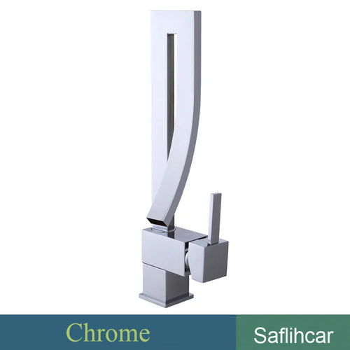 Gold Bathroom Basin Faucet Chrome Black  Hot&Cold Mixer Taps Deck Mounted Faucets