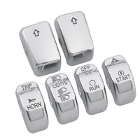 Motorcycle Handlebar Control Switch Housings Chrome Switch Caps Kit Parts For Harley VRSC Sportster XL XR Dyna Softail Road King