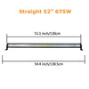 Curved/Straight 22 32 42 52inch 675W 540W Led Light Bar Driving Lights 7D 3-Rows Offroad Truck SUV ATV Tractor Car Boat