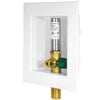 1/2" Sweat Inlet, Ice Maker Outlet Box, with Stainless Steel Hammer Arrestor Plumbingsell