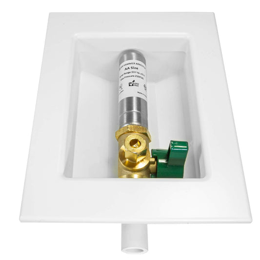 1/2" CPVC PPE Intet, Ice Maker Outlet Box, with Stainless Steel Arrestor