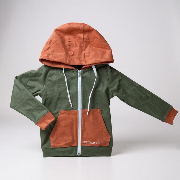 Bamboo hooded zip Keep the Littles Wild