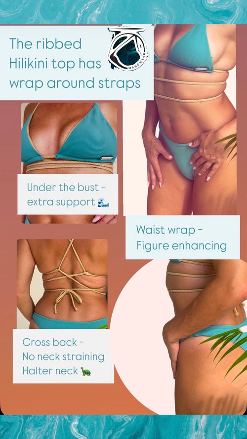 Manō Wear Manō Wear Hilikini top -Nalu ribbed