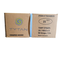 Rubber Tarp Straps w/ Crimped S Hooks BOX OF 50 | LENGTH OPTIONS RatchetStrap.Com