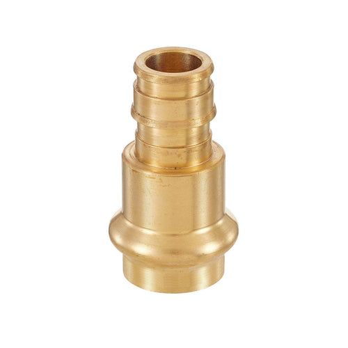 1" Copper Press x 1" PEX Expansion Brass Adapter (Lead Free)