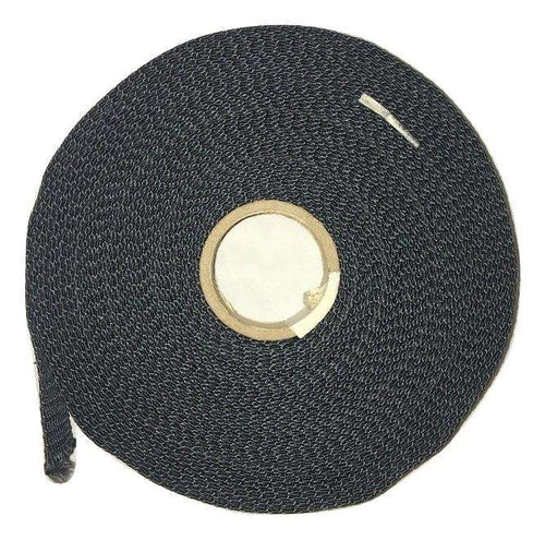 1" Black Aramid Fiber Webbing - PRICE PER FT| BLACK RatchetStrap.Com