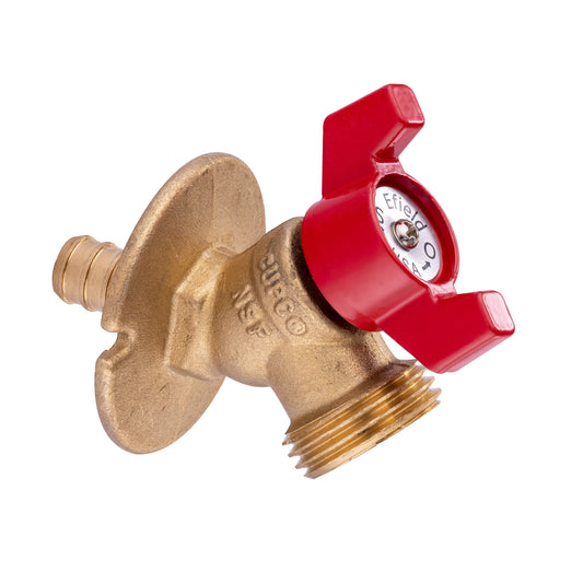 1/2" PEX Crimp x 3/4" NH, PEX Sillcock, Red
