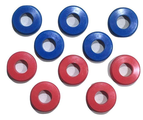 Polyurethane Gladhand Seals 5 Red & 5 Blue 10 Pack | UGS5RB RatchetStrap.Com