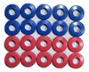 Polyurethane Gladhand Seals 10 Red & 10 Blue 20 Pack | UGS10RB RatchetStrap.Com