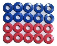 Polyurethane Gladhand Seals 10 Red & 10 Blue 20 Pack | UGS10RB RatchetStrap.Com
