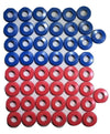 Polyurethane Gladhand Seals 25 Red & 25 Blue 50 Pack | UGS25RB RatchetStrap.Com