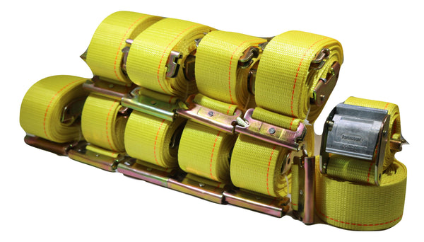 2" x 12 Ft Interior Van Cam Buckle E-Track Strap w/ Spring E Fittings | 10 PACK RatchetStrap.Com
