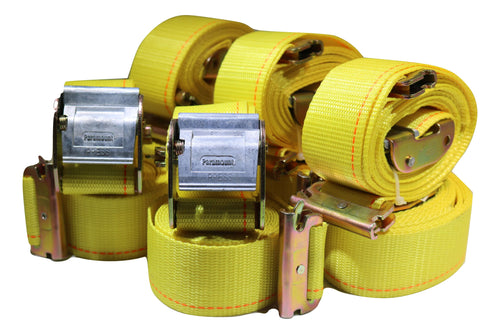 2" x 12 Ft Interior Van Cam Buckle E-Track Strap w/ Spring E Fittings | 10 PACK RatchetStrap.Com