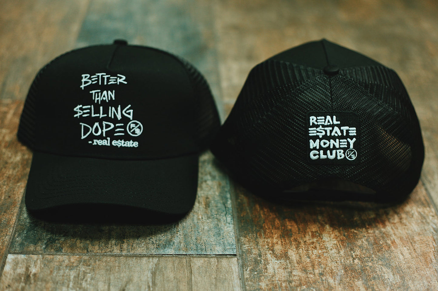 Fly Supply Co Better Than Selling Dope - Real Estate (Trucker Hat - BLACK)