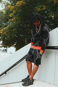 Fly Supply Co Fly Supply Co FS Intarsia Hearts Shorts (Black)